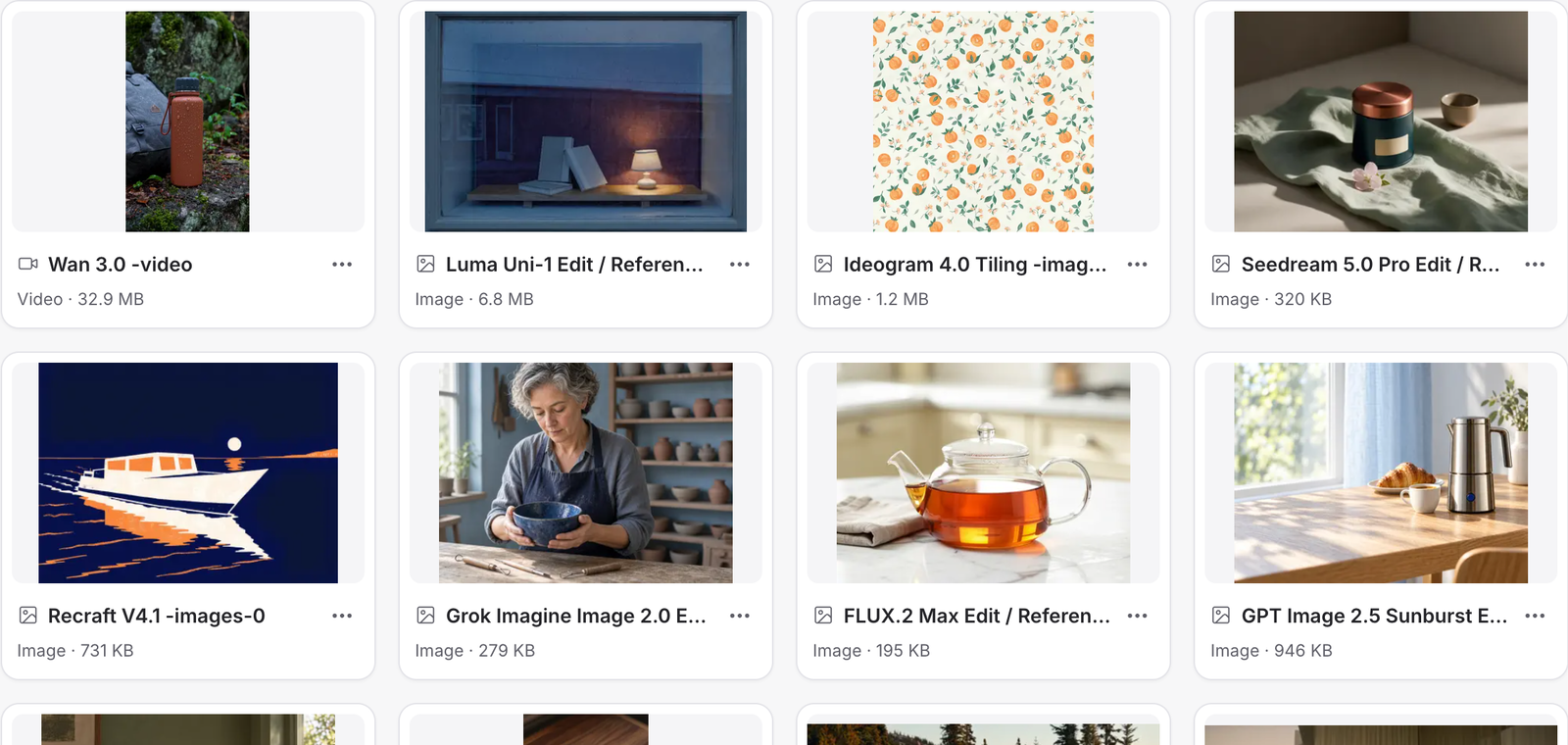 Mozify content library: browse controls