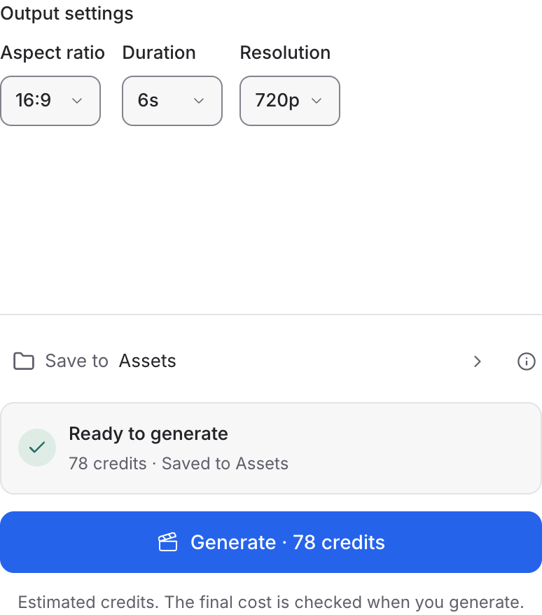 Mozify Grok Imagine 1.5: choose output settings